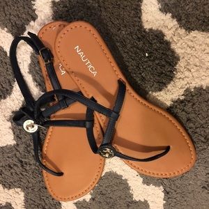 Navy nautica sandals